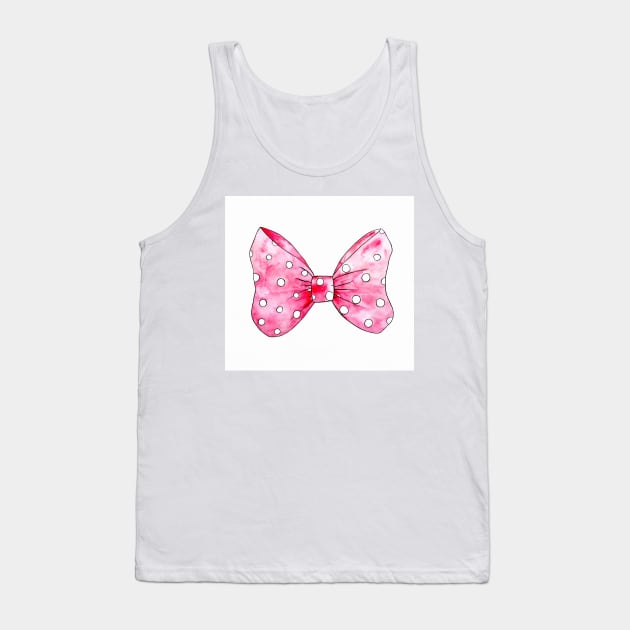 Pink bow Tank Top by Luba_Ost